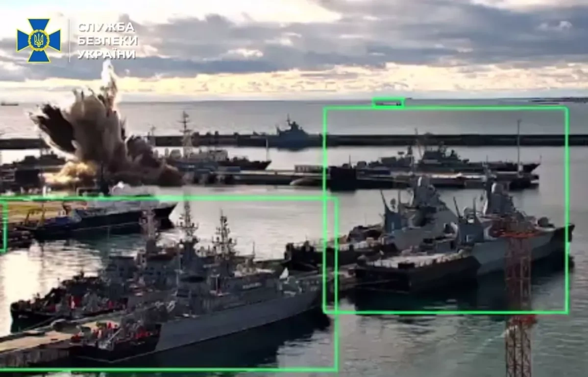 Ukraine claims drone strike damages Russian submarine in Novorossiysk