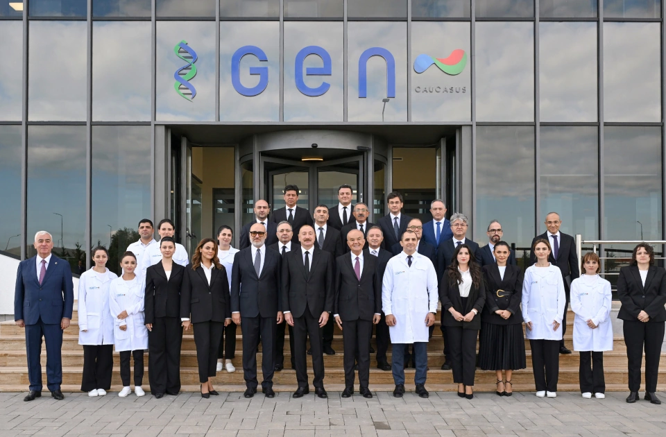 President Ilham Aliyev attends opening of a pharmaceutical manufacturing plant at Pirallahi Industrial Park (PHOTO)