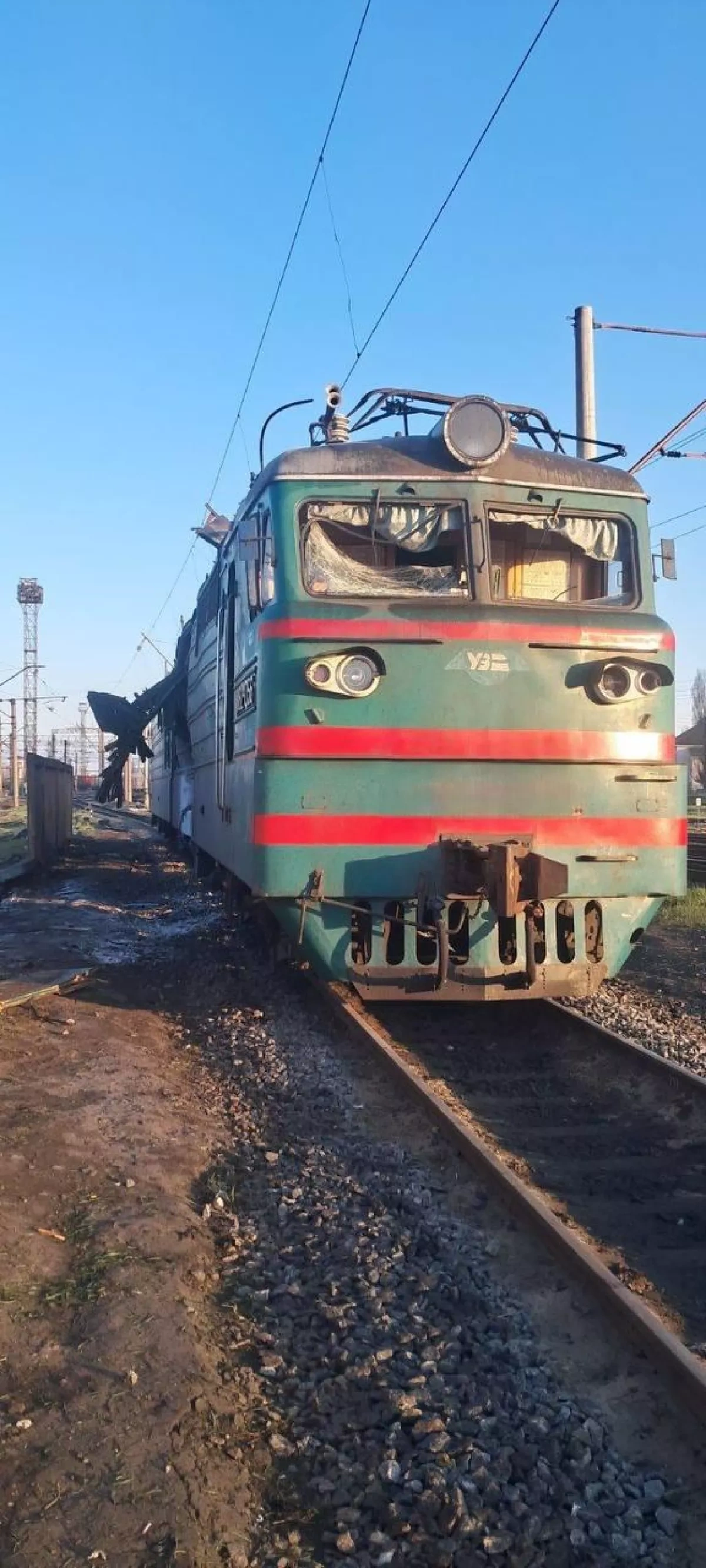 Railway infrastructure in Ukraine’s Kharkiv damaged in overnight strike Photo