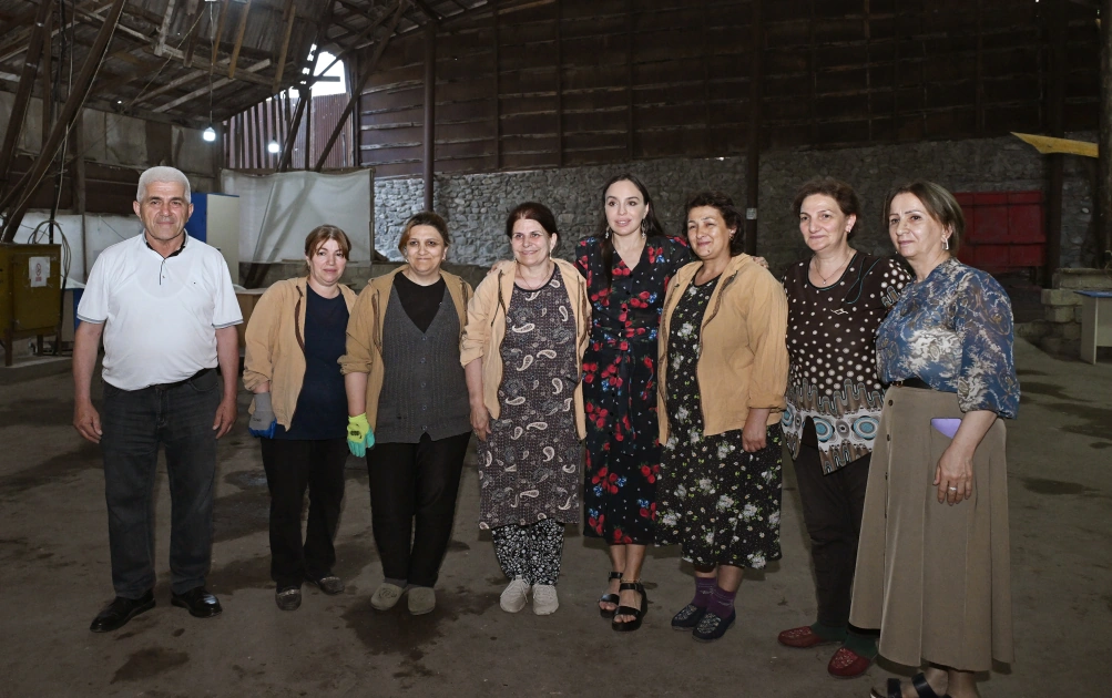 Heydar Aliyev Foundation VP Leyla Aliyeva visits Azeripek OJSC (PHOTO)