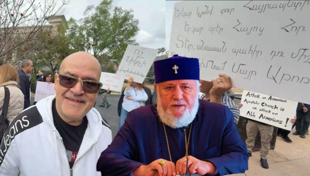 Protest in US: Armenian Freemasons, Dashnaks, deserters against Pashinyan PHOTO