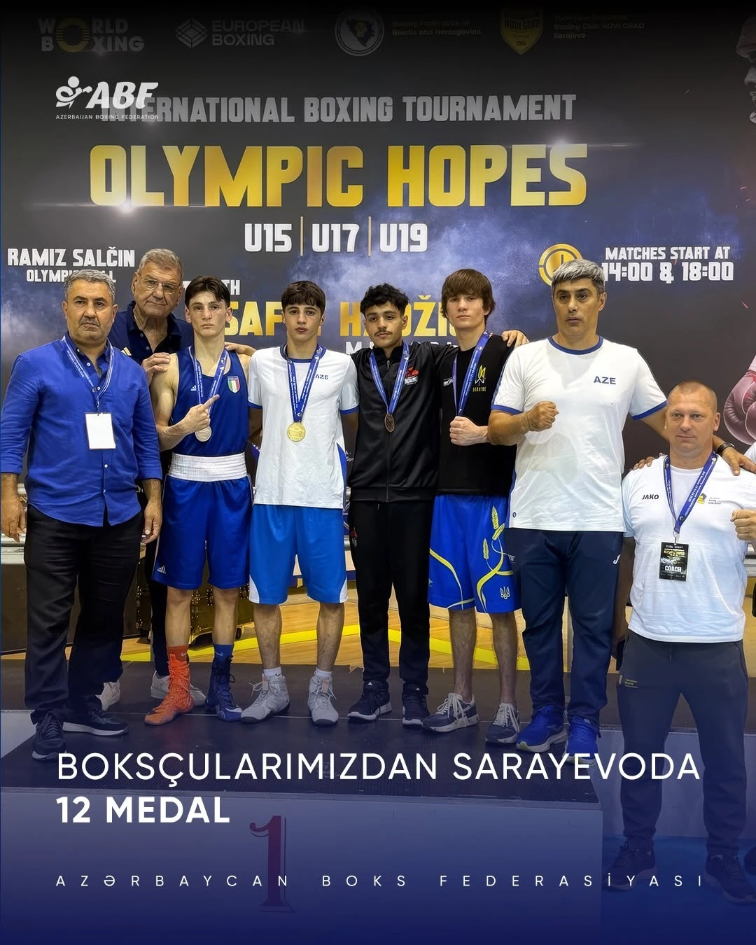 Azerbaijani boxers win 12 medals at the Olympic Hopes tournament (PHOTO)
