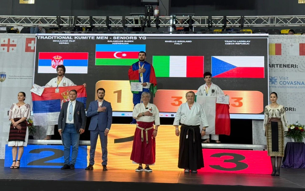 Azerbaijani karateka becomes European champion (PHOTO)
