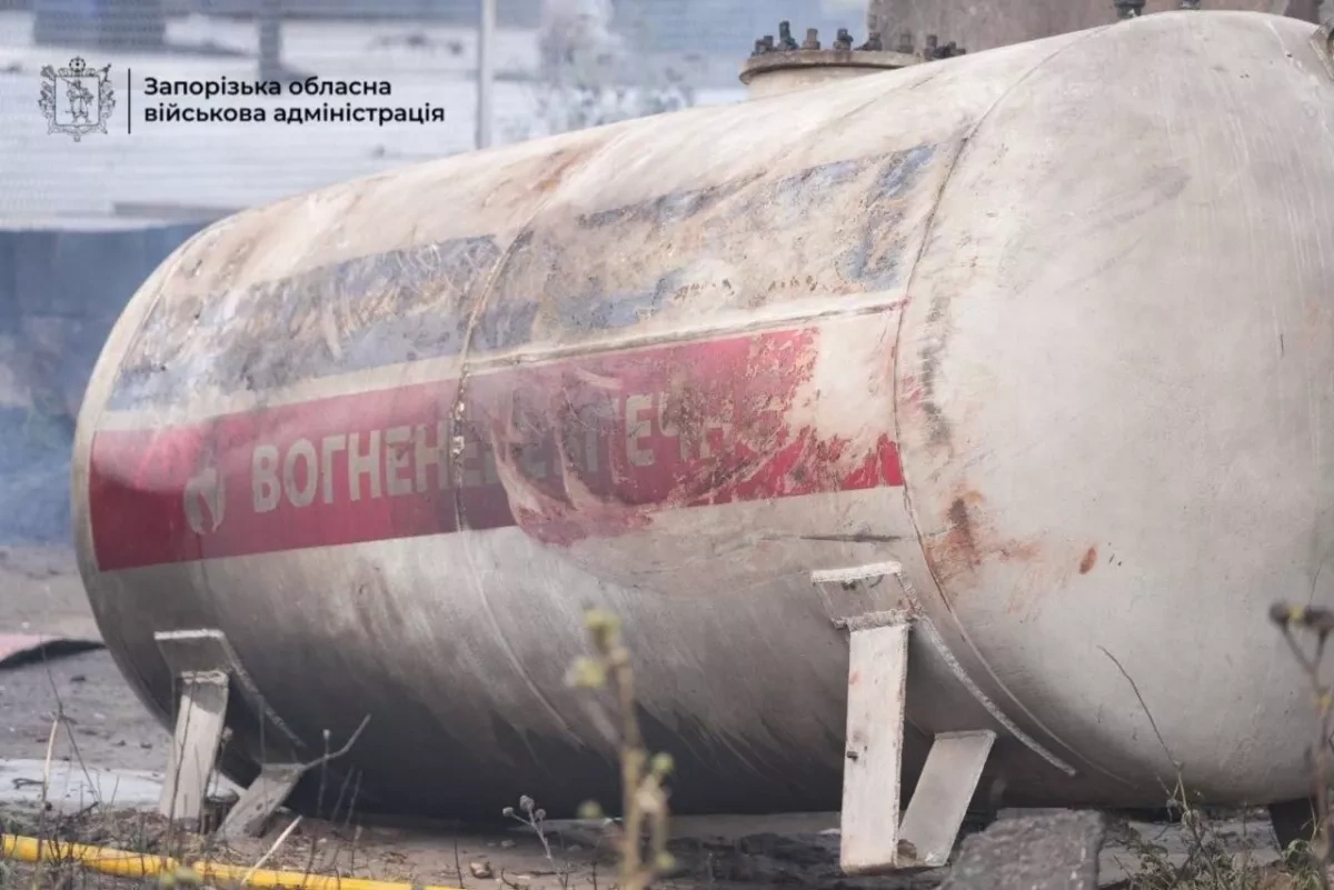 Gas station damaged in Ukraine’s Zaporizhzhia region following strike PHOTO / VIDEO