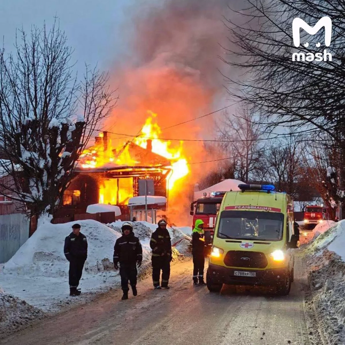 Deadly blaze in Moscow region leaves two dead photo