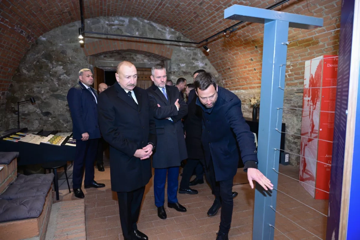 Azerbaijani, Slovak presidents visit historic Devin Castle in Bratislava PHOTO