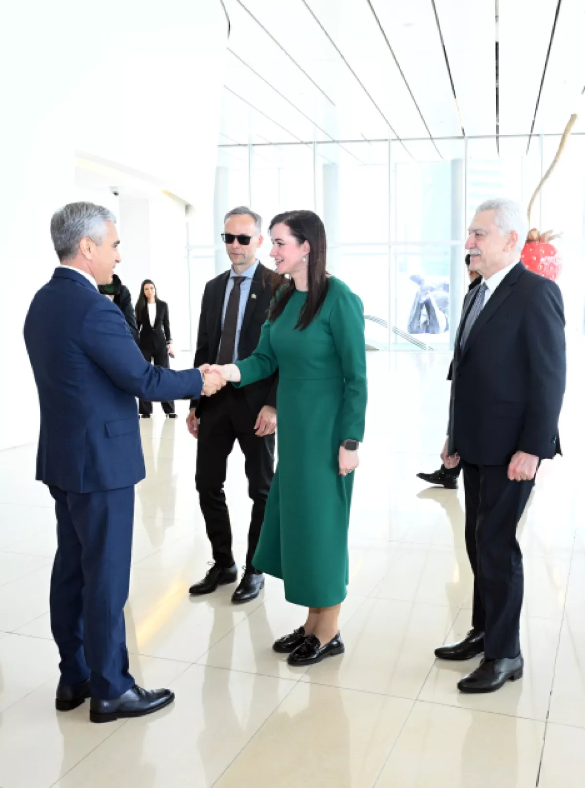 Lithuanian prime minister visits Heydar Aliyev Centre in Baku Photo