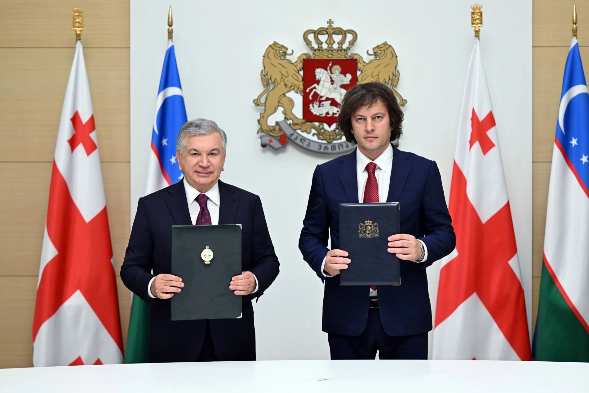 President Mirziyoyev, PM Kobakhidze sign strategic partnership declaration