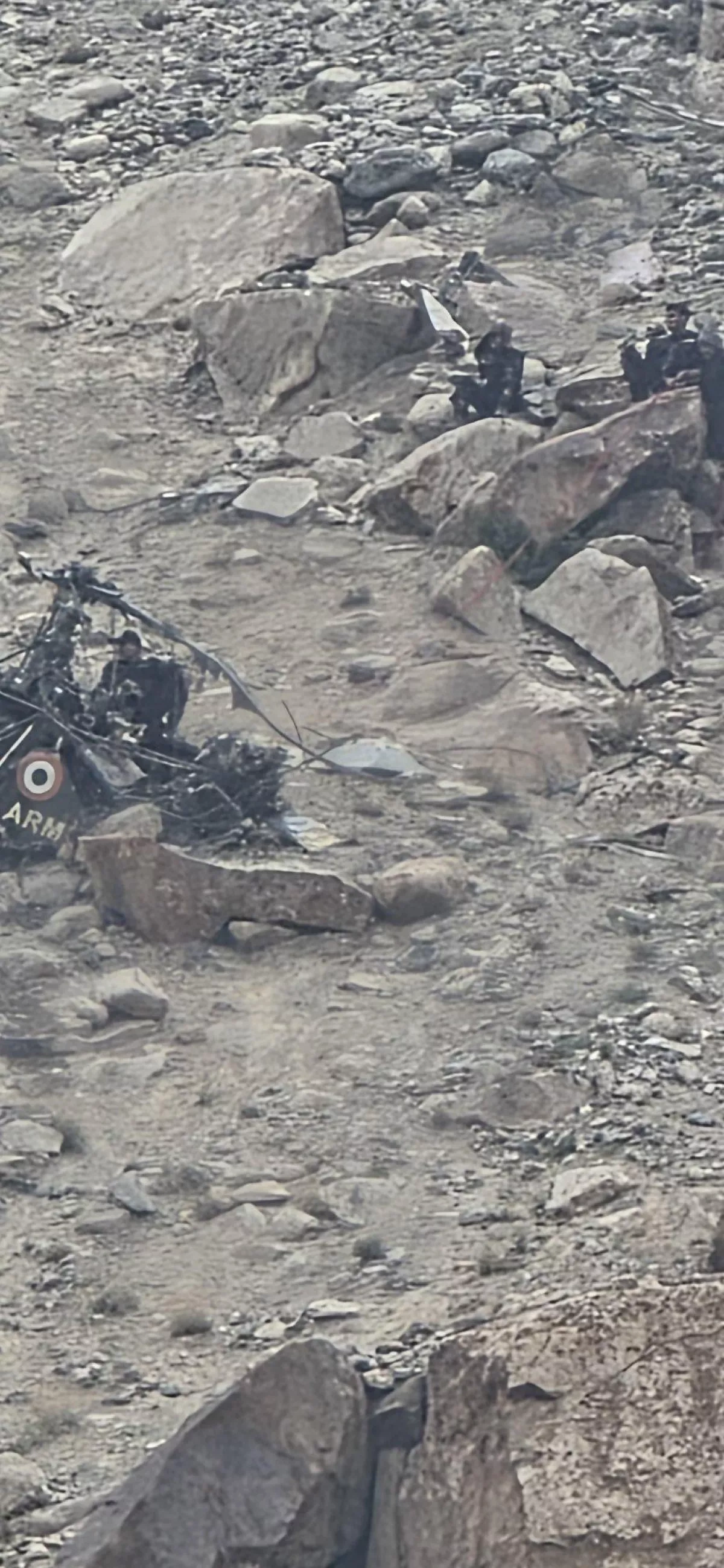 Indian army helicopter crash-lands near China border PHOTO