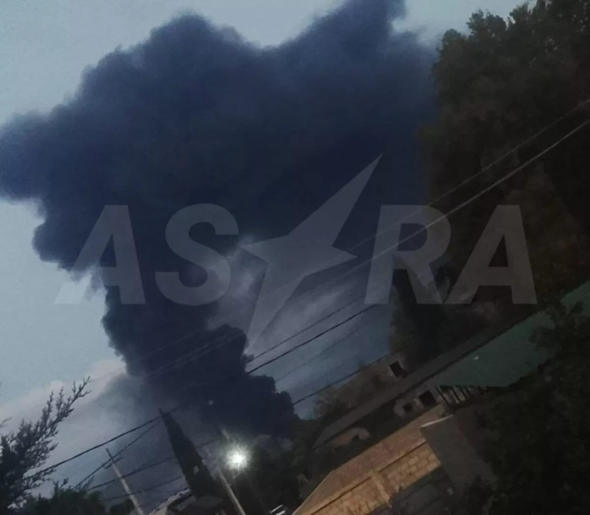 Black smoke covers Russia’s Sochi after attack on oil depot PHOTO / VIDEO