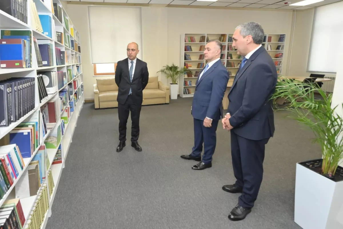 Azerbaijani ministers visit Karabakh University Clinic PHOTO