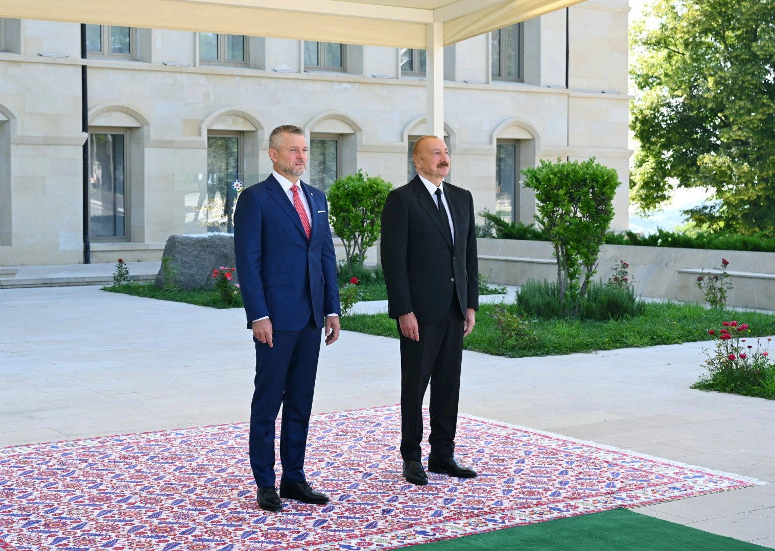 Shusha hosts official welcome ceremony for President of Slovakia (PHOTO)