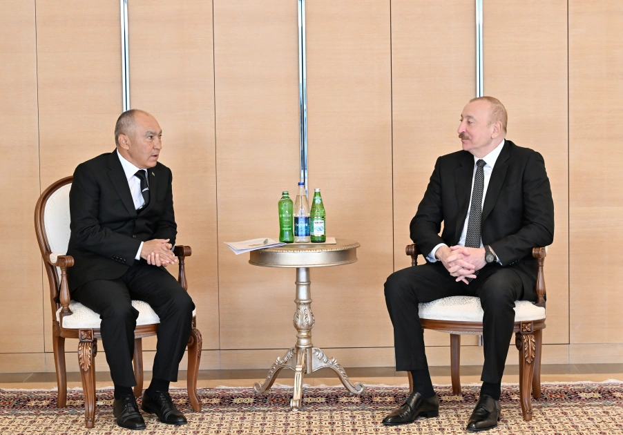 President Ilham Aliyev receives Chairman of State Construction Committee of city of Arkadag, Turkmenistan (PHOTO)