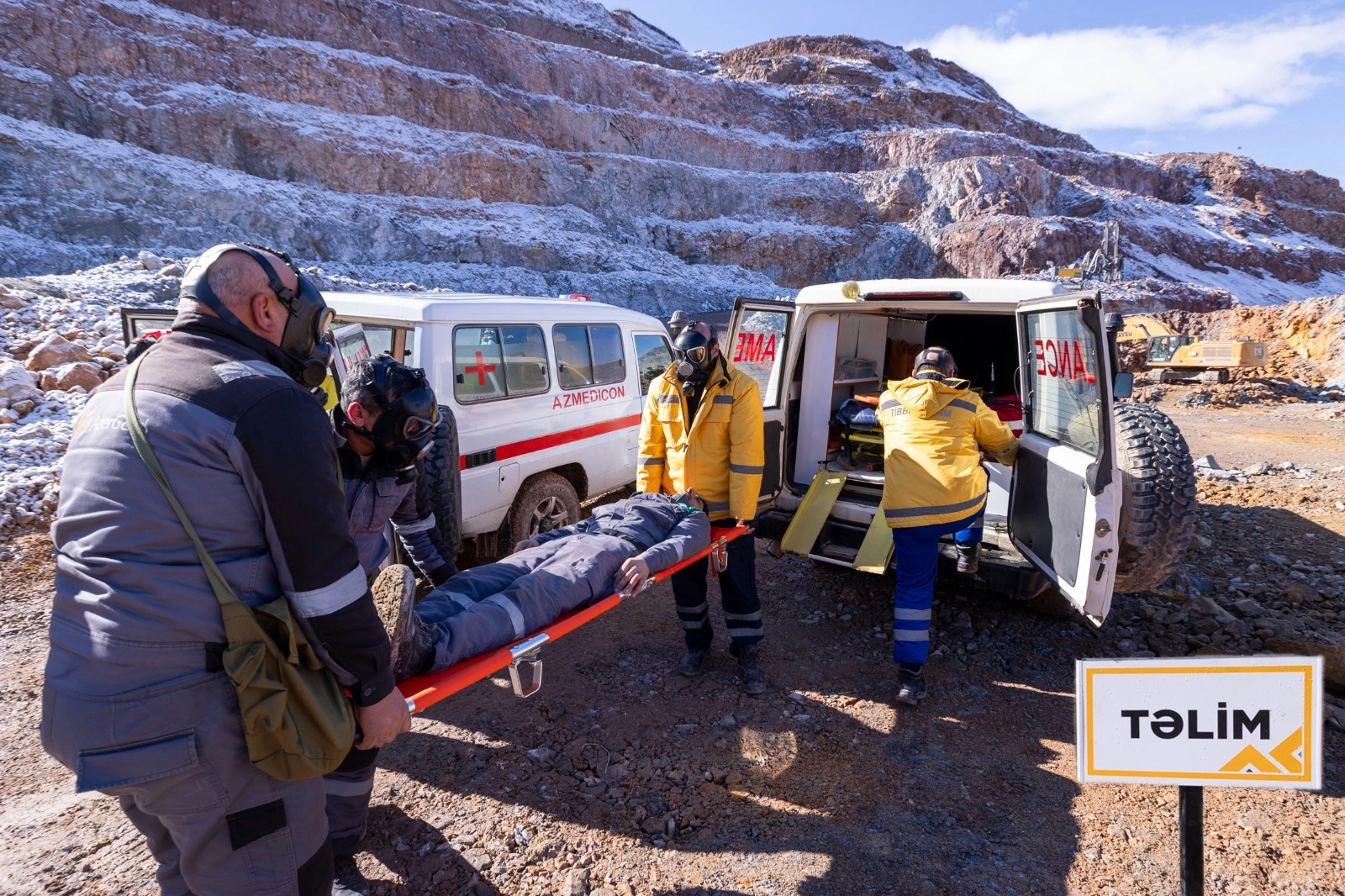 “AzerGold” CJSC held an event dedicated to World Civil Defense Day in Dashkesan (PHOTO)
