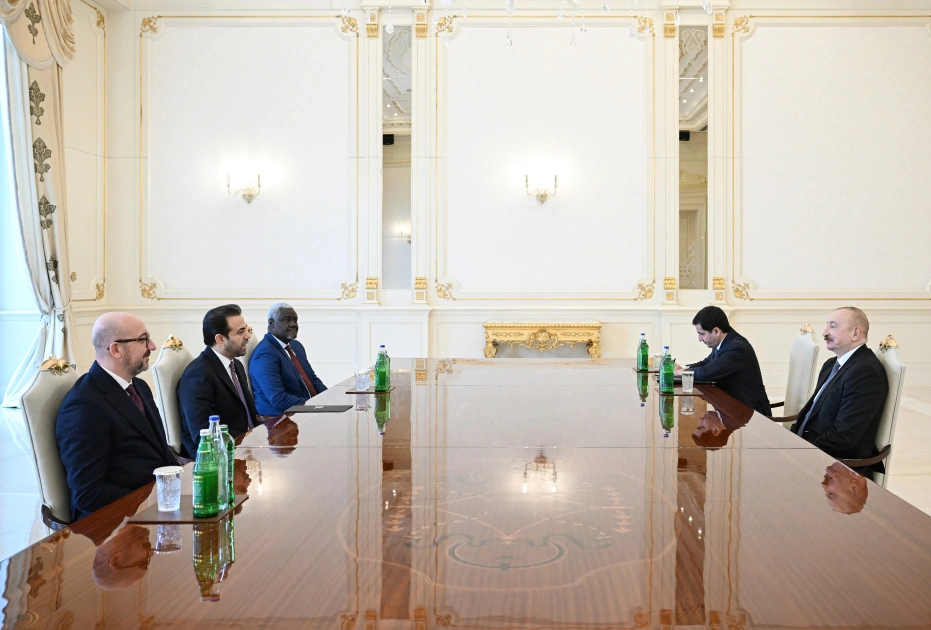 President Ilham Aliyev receives delegation of Zayed Award for Human Fraternity (PHOTO)