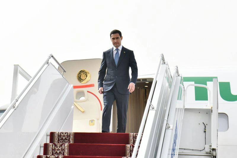 Turkmen President Serdar Berdimuhamedov arrives in Tbilisi on state visit