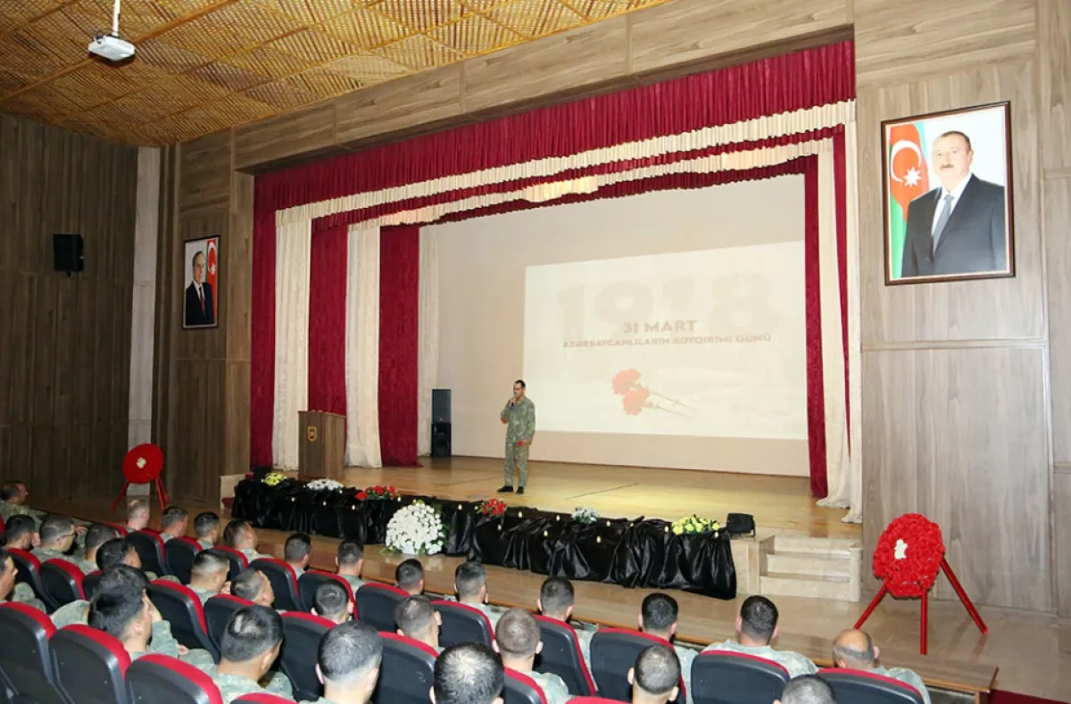 Army holds commemorative events to mark day of Genocide of Azerbaijanis Photo