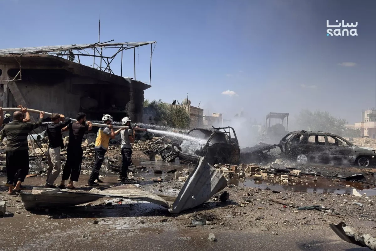 Two killed, five injured in ammunition-laden vehicle blast in Syria PHOTO