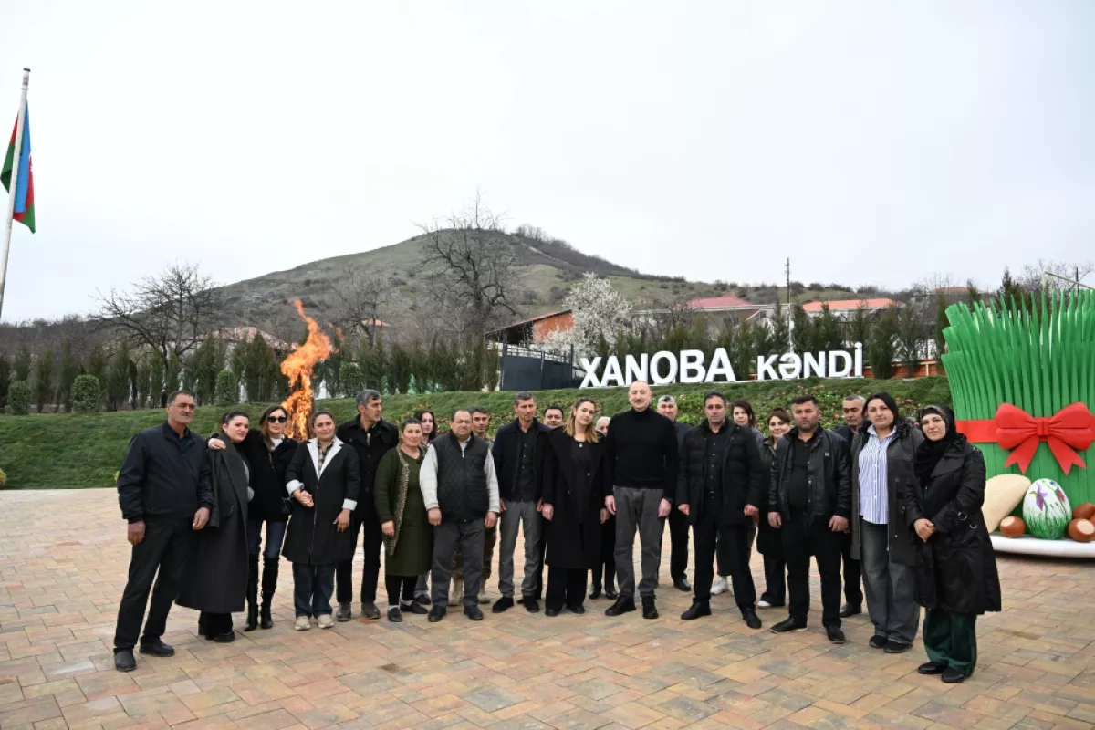 Azerbaijani President, First Lady celebrate village restoration in Khojavand PHOTO