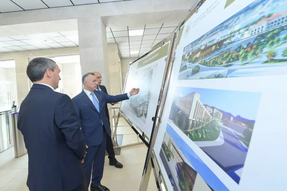 Azerbaijani ministers visit Karabakh University Clinic PHOTO