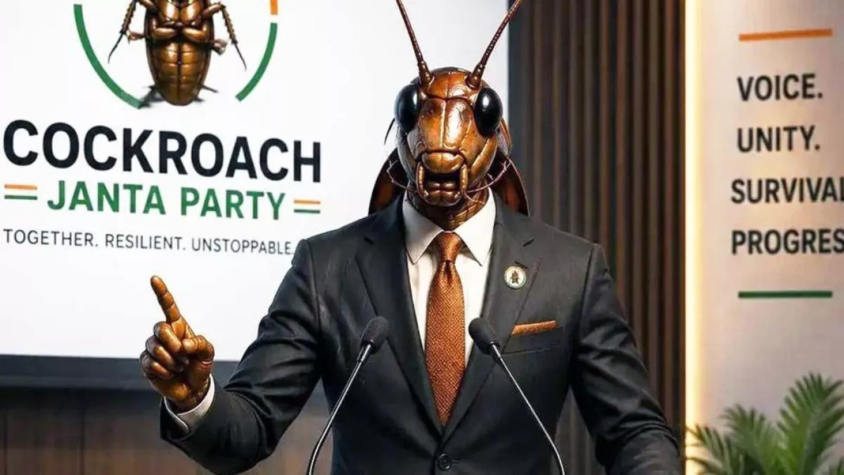 "Cockroach Janta Party" emerges as India’s most popular political trend PHOTO