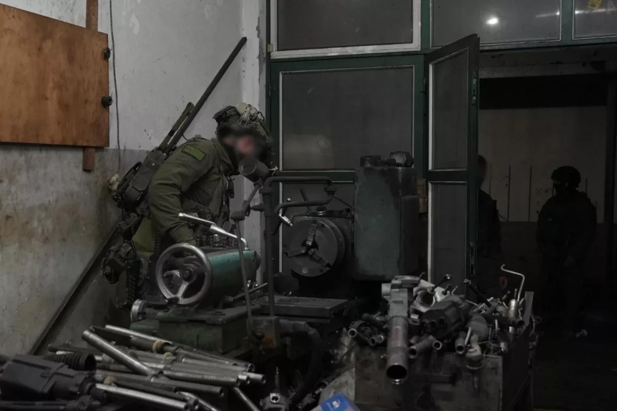 Israeli military says weapons manufacturing equipment dismantled near Nablus PHOTO/VIDEO