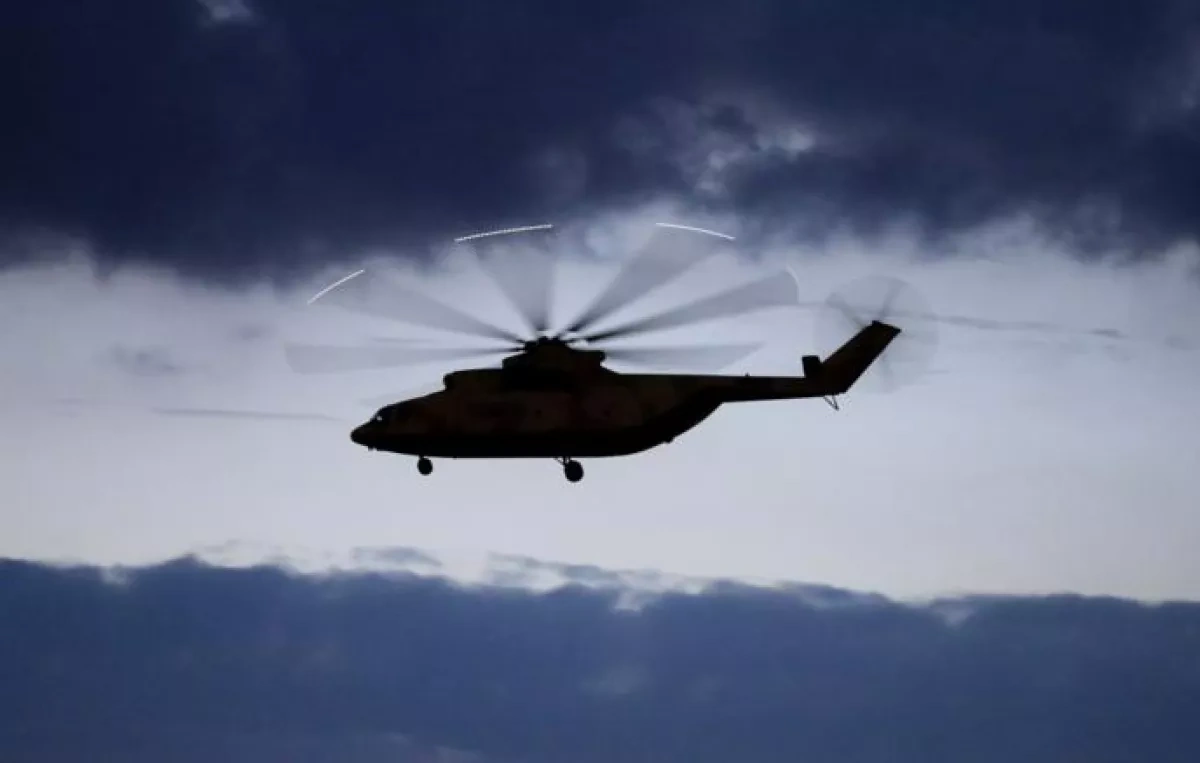 Private helicopter makes hard landing in Arkhyz, Russia