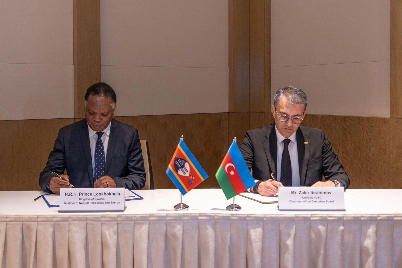 Memorandum of Understanding on cooperation in mining sector signed between Azerbaijan and the Kingdom of Eswatini (PHOTO)