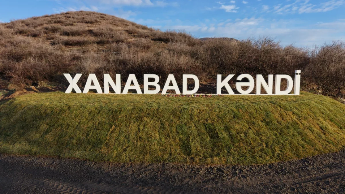 Azerbaijani president inspects reconstruction in Khanabad village of Khojaly district PHOTO