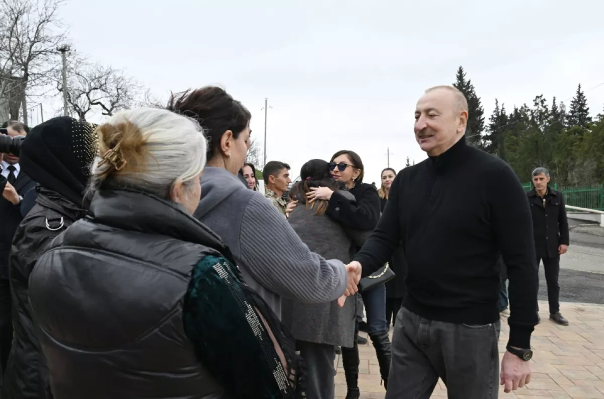 Azerbaijani President, First Lady celebrate village restoration in Khojavand PHOTO