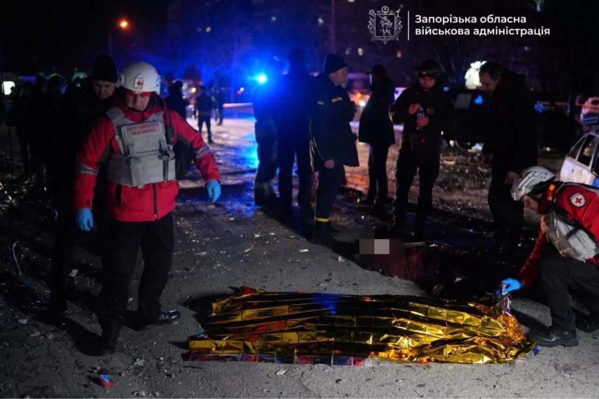 Russian strike in Zaporizhzhia claims lives of teen couple, injures dozens PHOTO/VIDEO