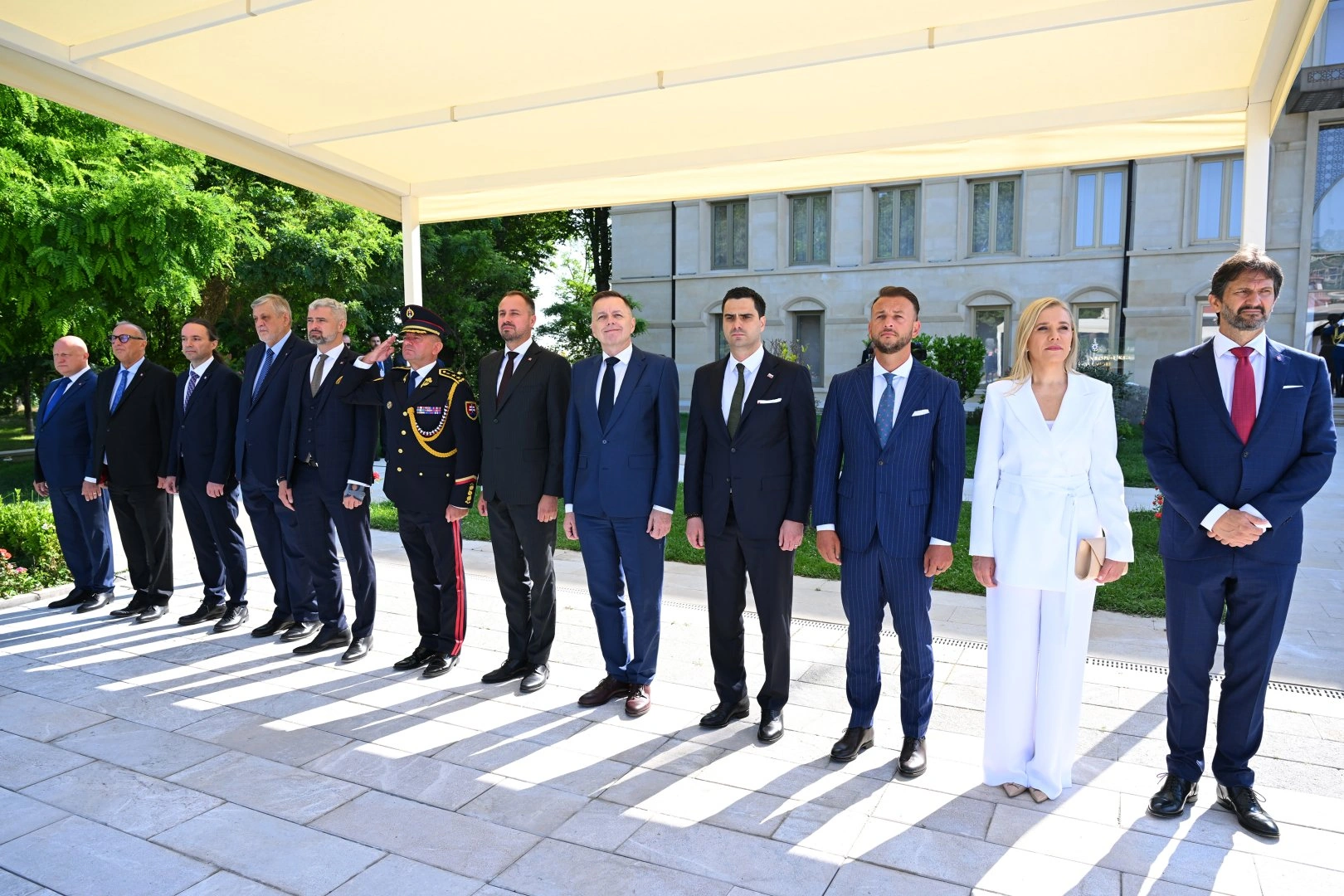 Shusha hosts official welcome ceremony for President of Slovakia (PHOTO)
