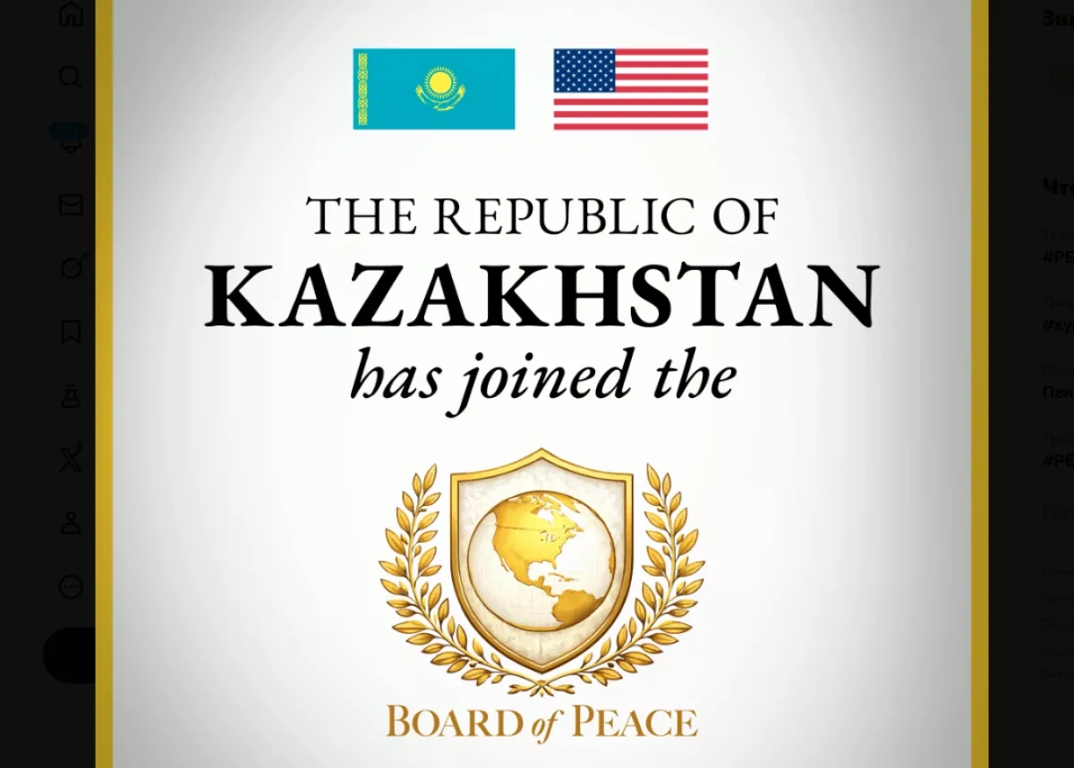 Kazakhstan joins as founding member of Board of Peace