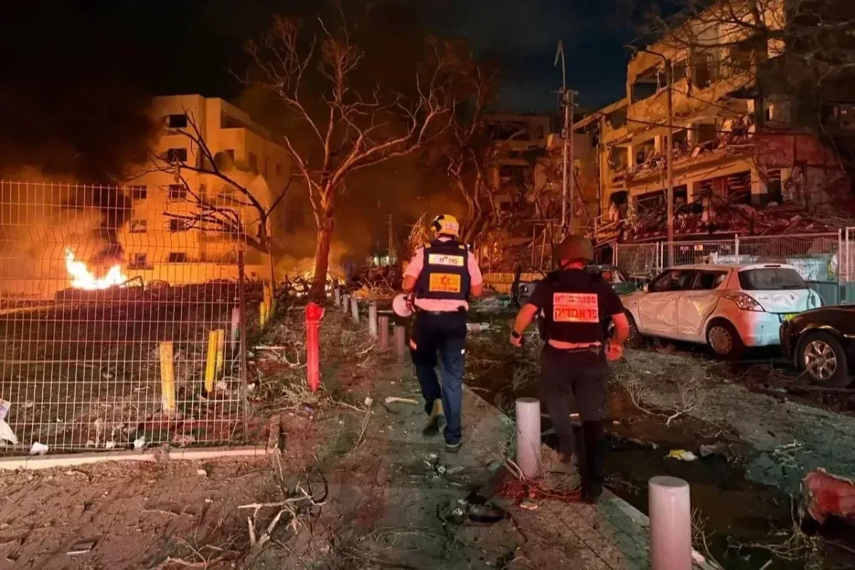 Rocket debris damage homes in West Bank following Iranian attack VIDEO