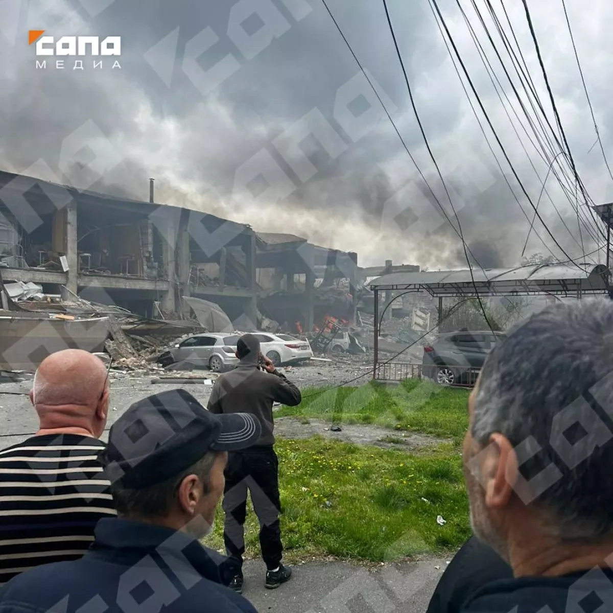 Powerful explosion rocks Russian Vladikavkaz, black smoke rises over city VIDEO