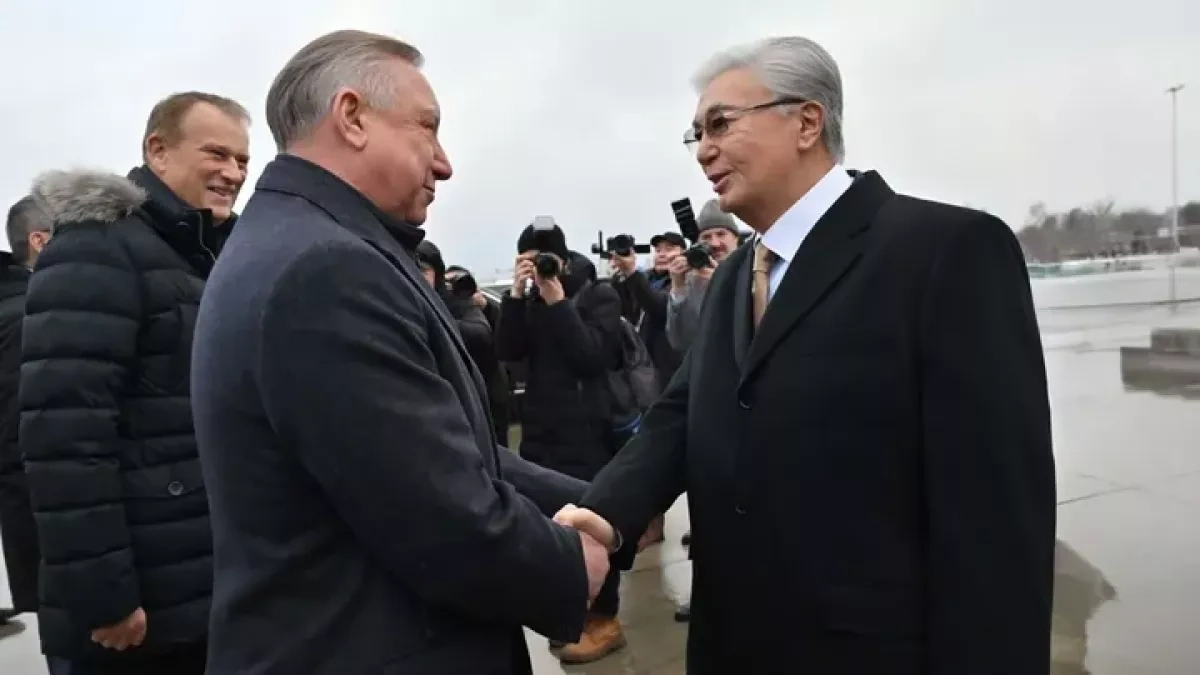 Kazakhstan's president arrives in St. Petersburg, Russia