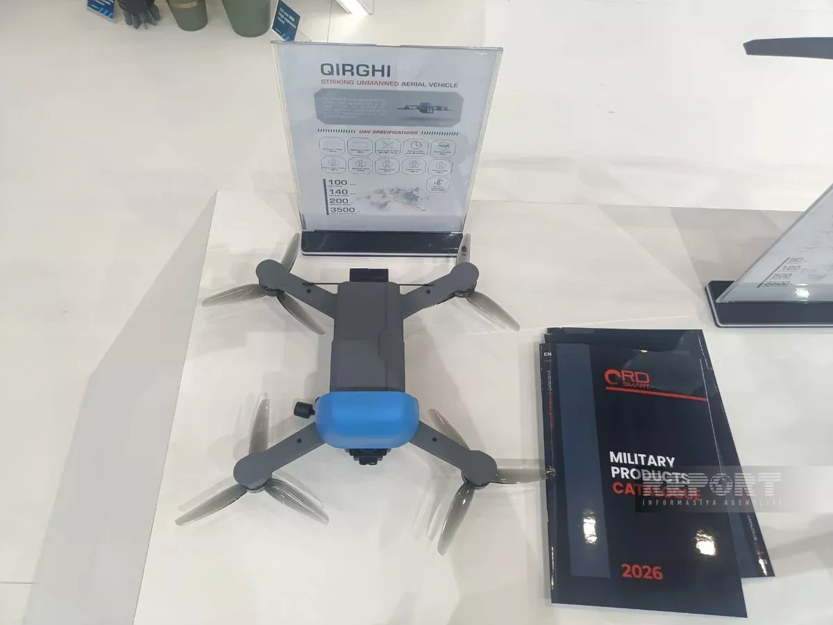 Azerbaijani strike drones showcased at SAHA 2026 in Istanbul PHOTO