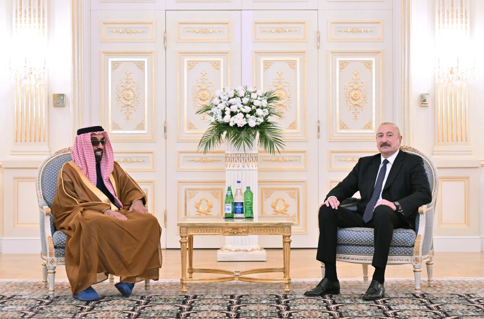 President Ilham Aliyev receives UAE National Security Advisor (PHOTO)