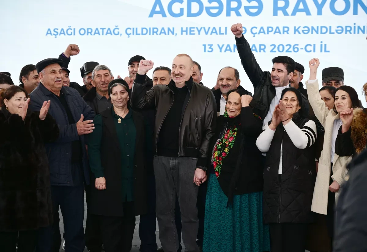 Azerbaijani president meets with Aghdara residents PHOTO