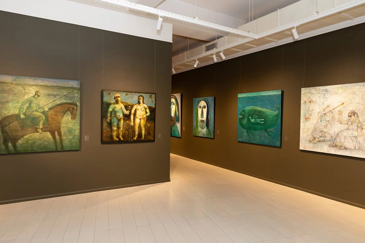 Alena Aliyeva shares post from Anar Huseynzade’s exhibition “O” (PHOTO)
