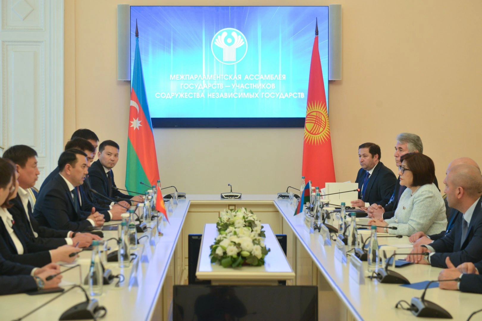 Speaker of Azerbaijani Parliament meets with with her Kyrgyz colleague (PHOTO)