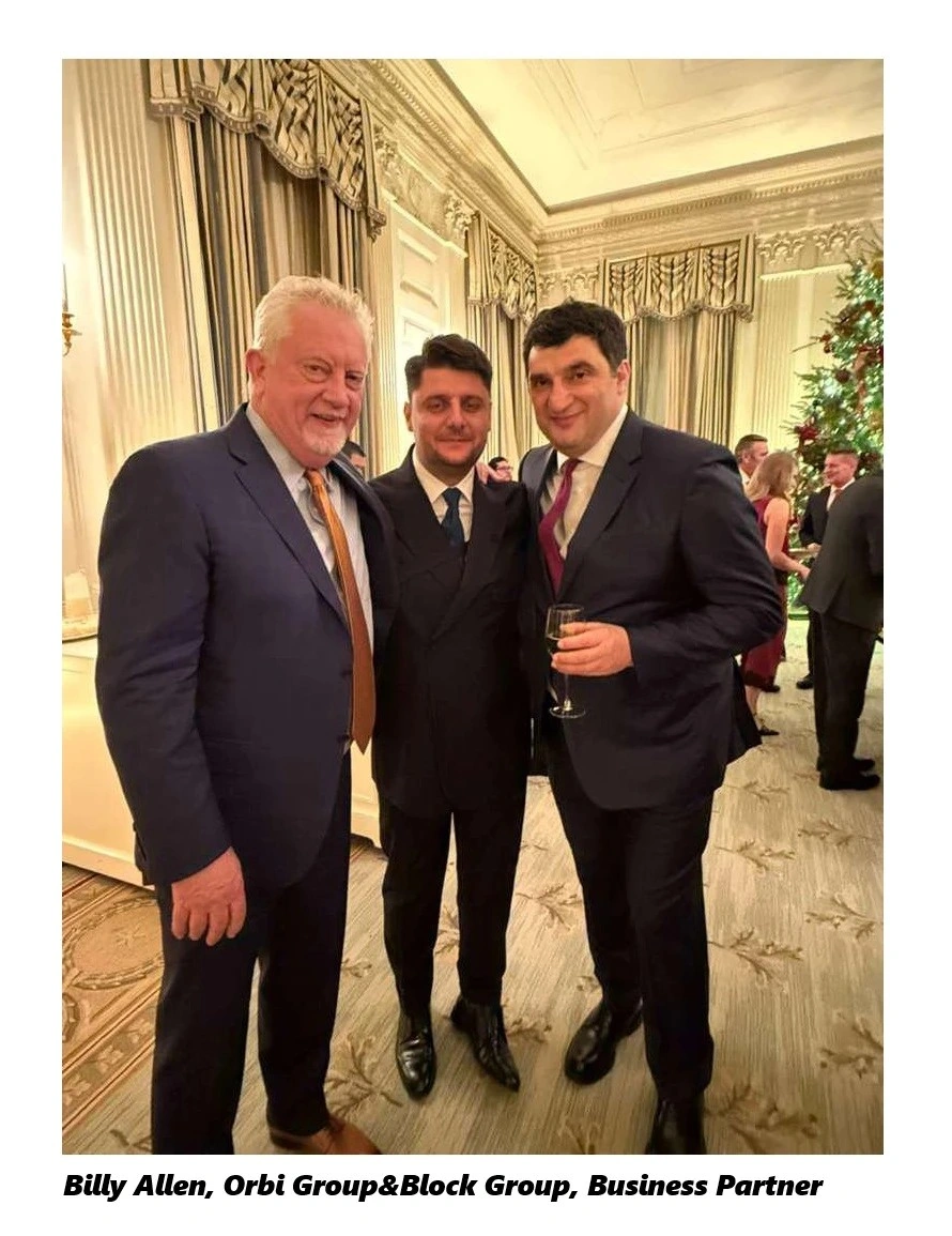 CEOs of Georgian companies Orbi Group and Block Group attended a Christmas Party at the White House