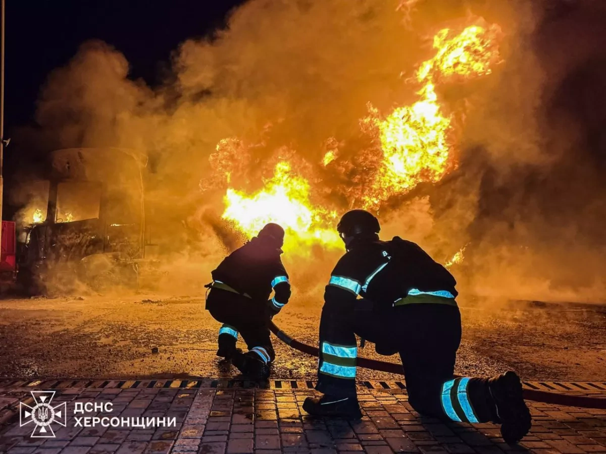 Russia strikes ignite explosions, fires across Kyiv, Kharkiv, Kherson PHOTO / VIDEO