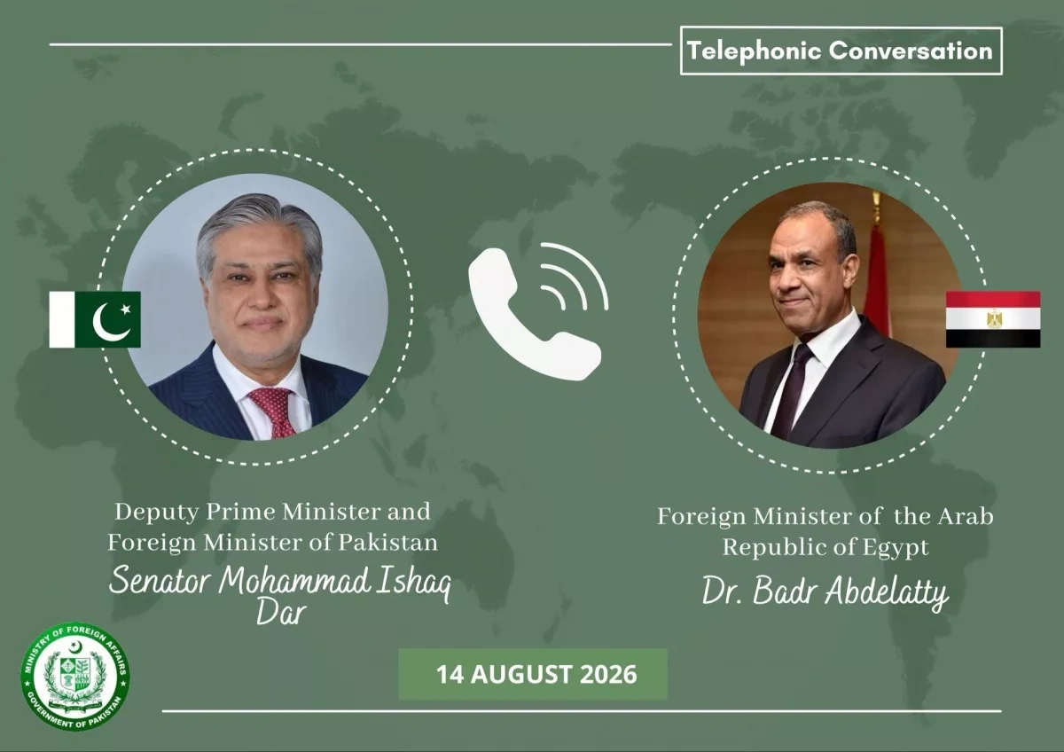 Pakistan, Egypt foreign ministers discuss cooperation development