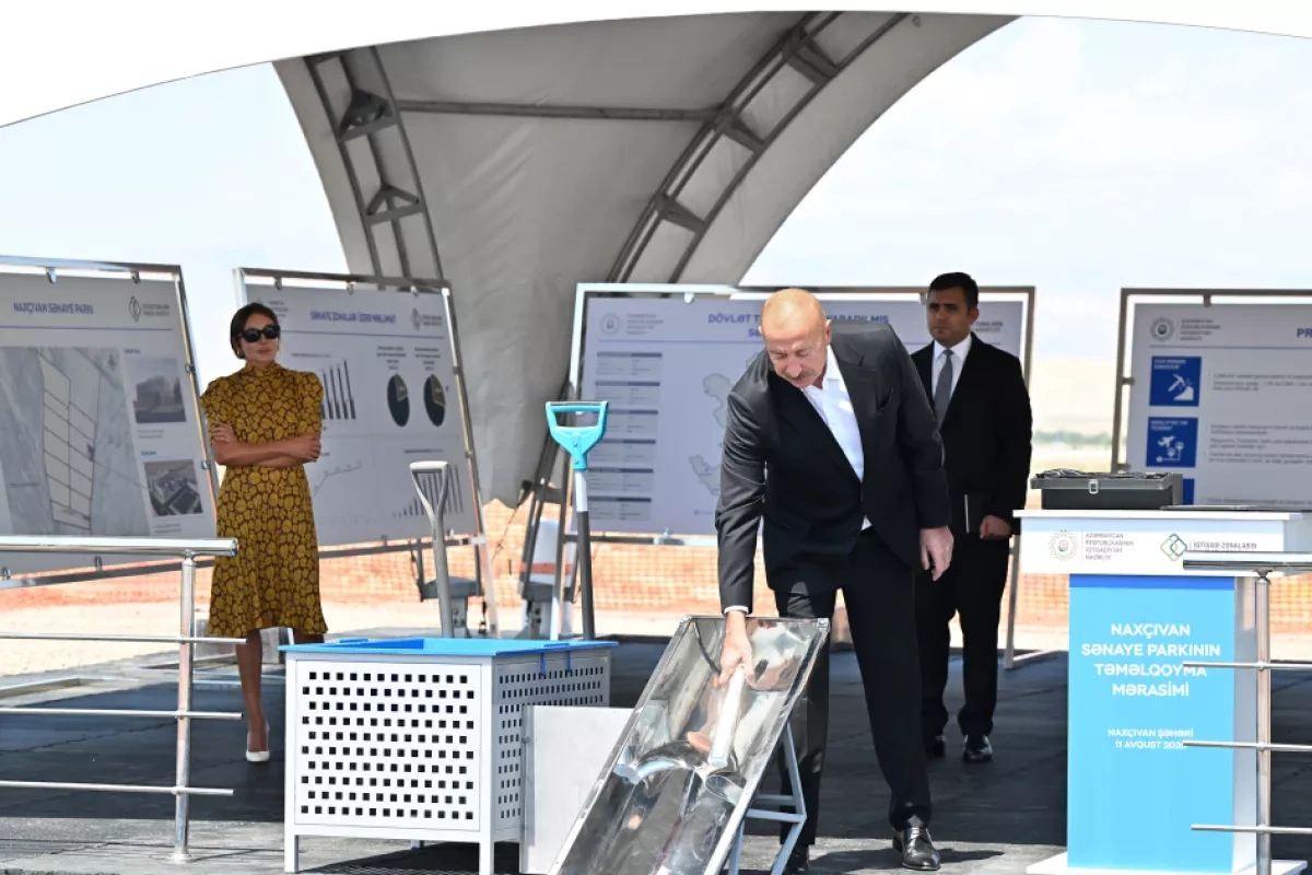 President Aliyev launches construction of Nakhchivan Industrial Park PHOTO