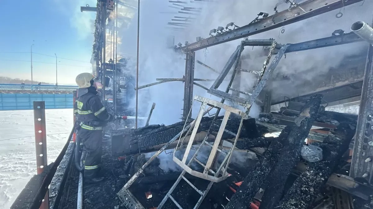 Second fire hits under-construction bridge in Kazakhstan PHOTO / VIDEO