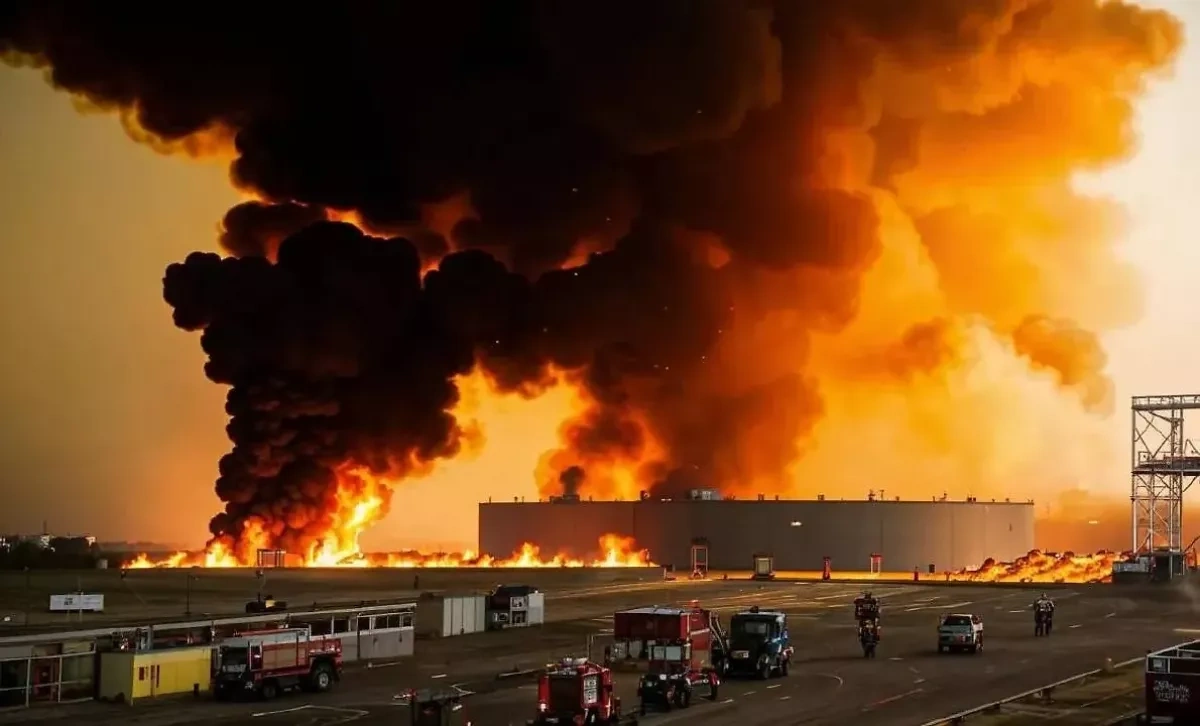 ASTRA: Drone strike triggers fire at Russian oil pumping station PHOTO