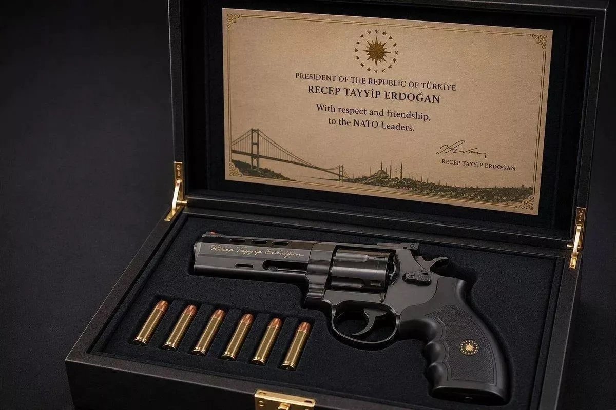 Turkish tradition behind Erdoğan’s NATO summit revolver gifts, manufacturer explains