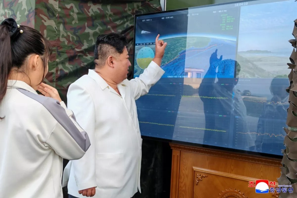 Kim Jong Un oversees test of North Korea's latest weapon system PHOTO