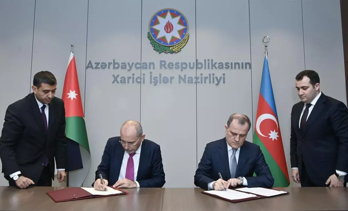 Azerbaijan, Jordan ink visa-free, energy cooperation agreements
